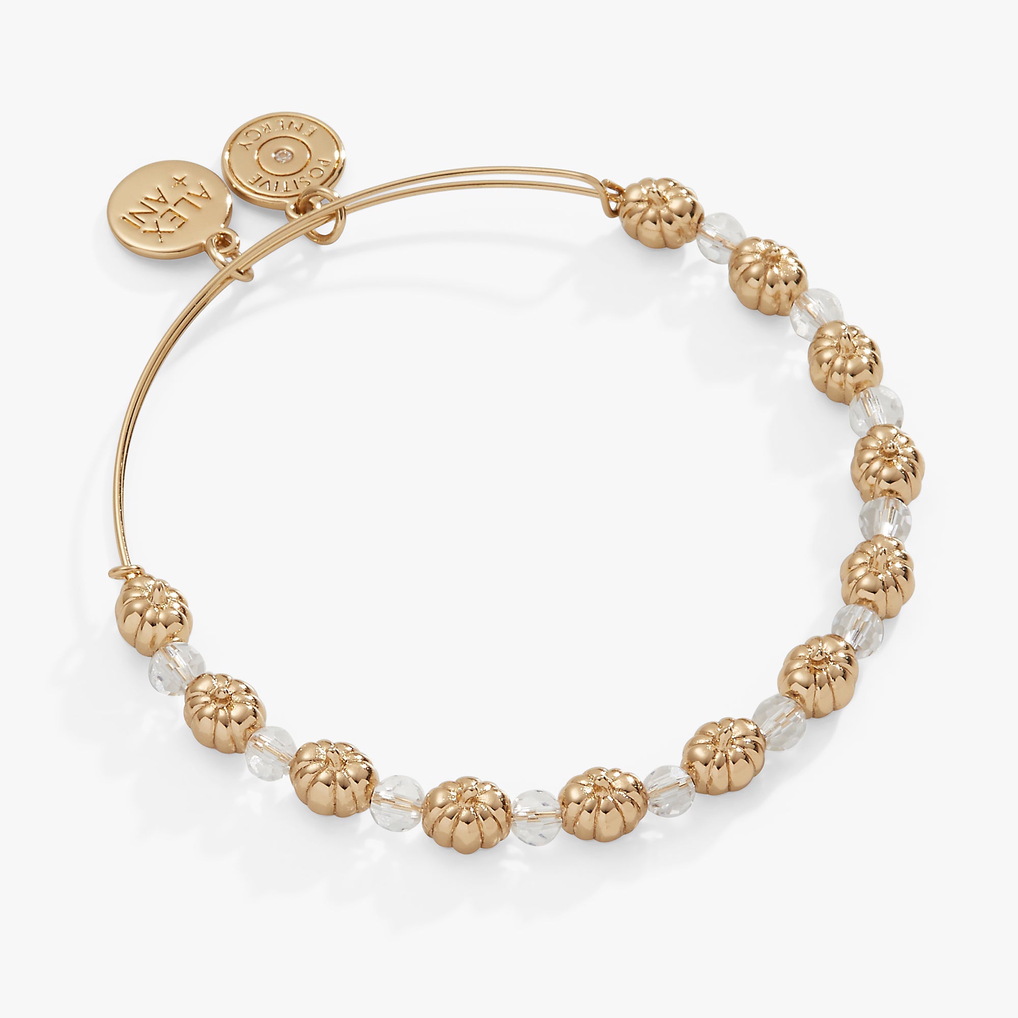 Pumpkin + Crystal Beaded Bangle - Aaria Tees Aaria Tees