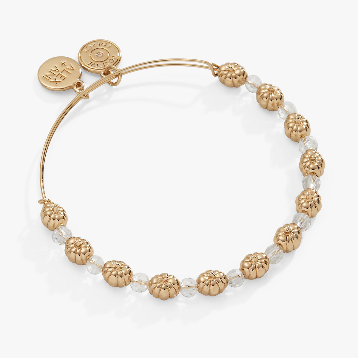 Pumpkin + Crystal Beaded Bangle - Aaria Tees