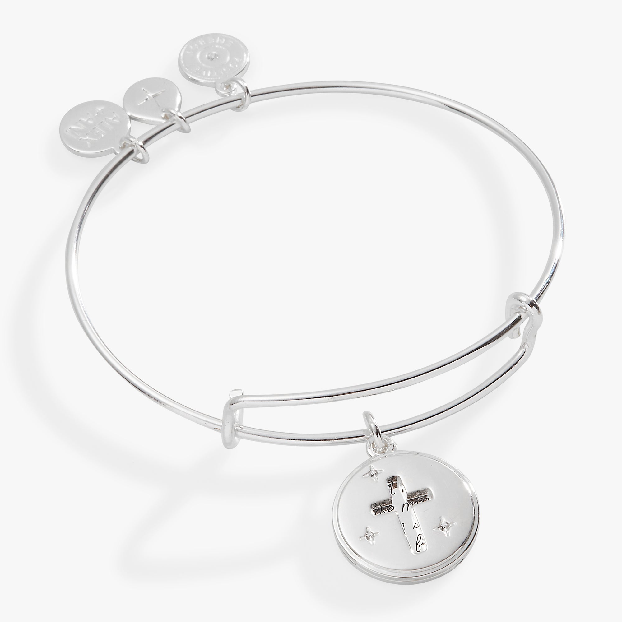 Hidden Message Cross Affirmation Bangle - Aaria Tees Aaria Tees