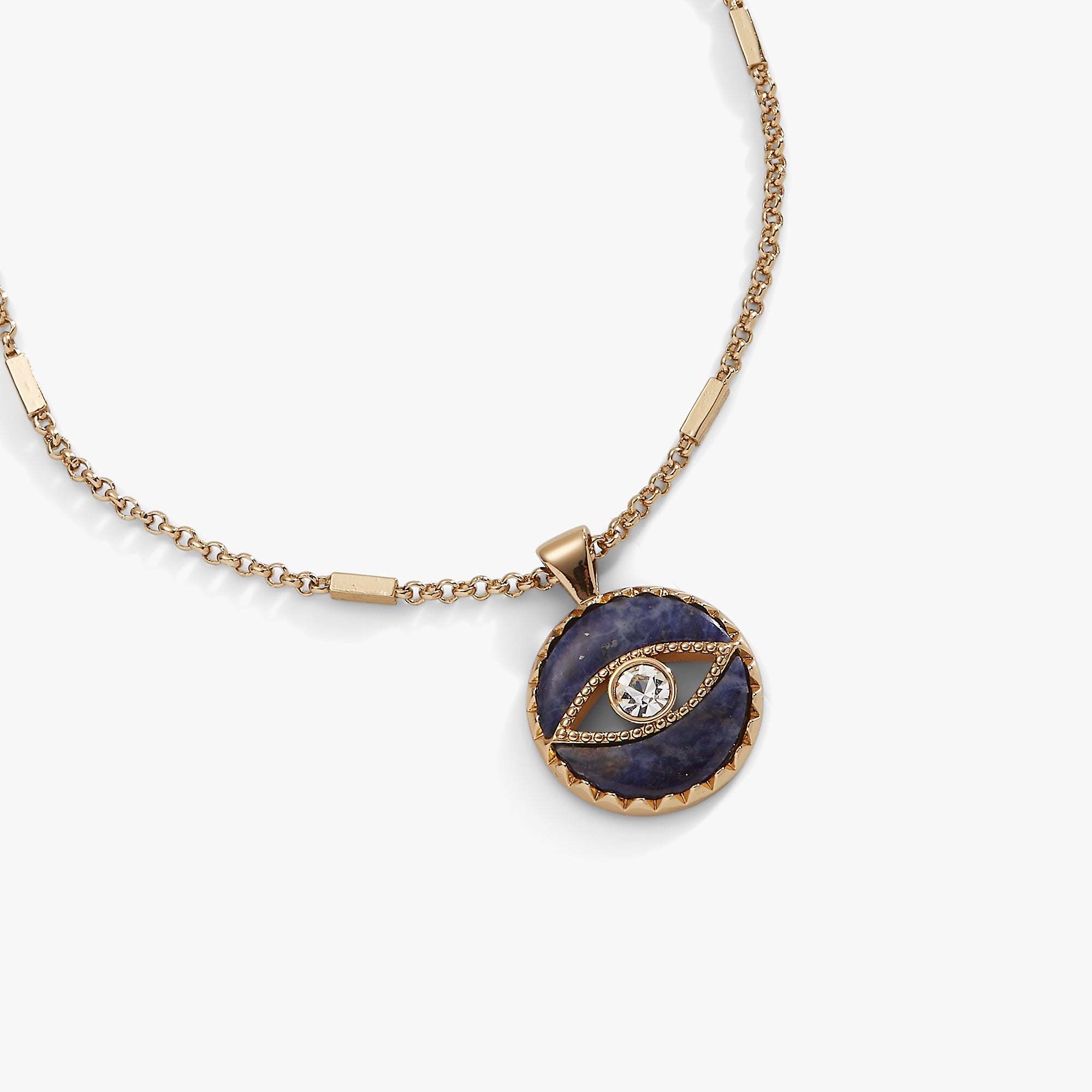 Sodalite Evil Eye Necklace - Aaria Tees Aaria Tees