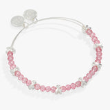 Breast Cancer Awareness Pink Ribbon Bangle - Aaria Tees Aaria Tees