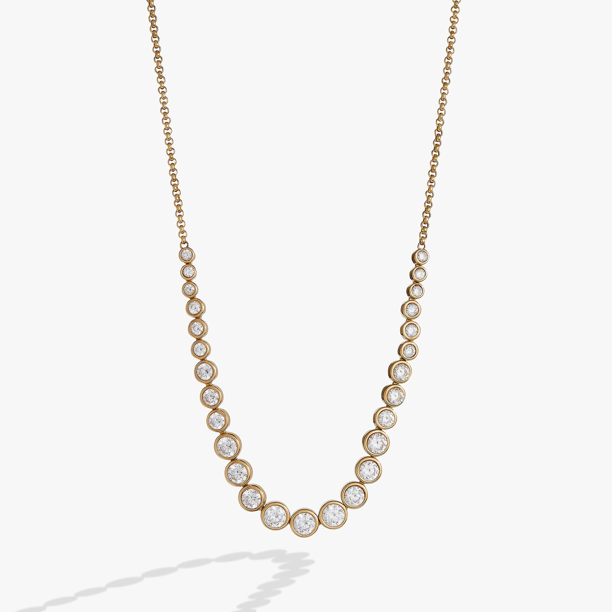 Crystal Tennis Necklace - Aaria Tees Aaria Tees