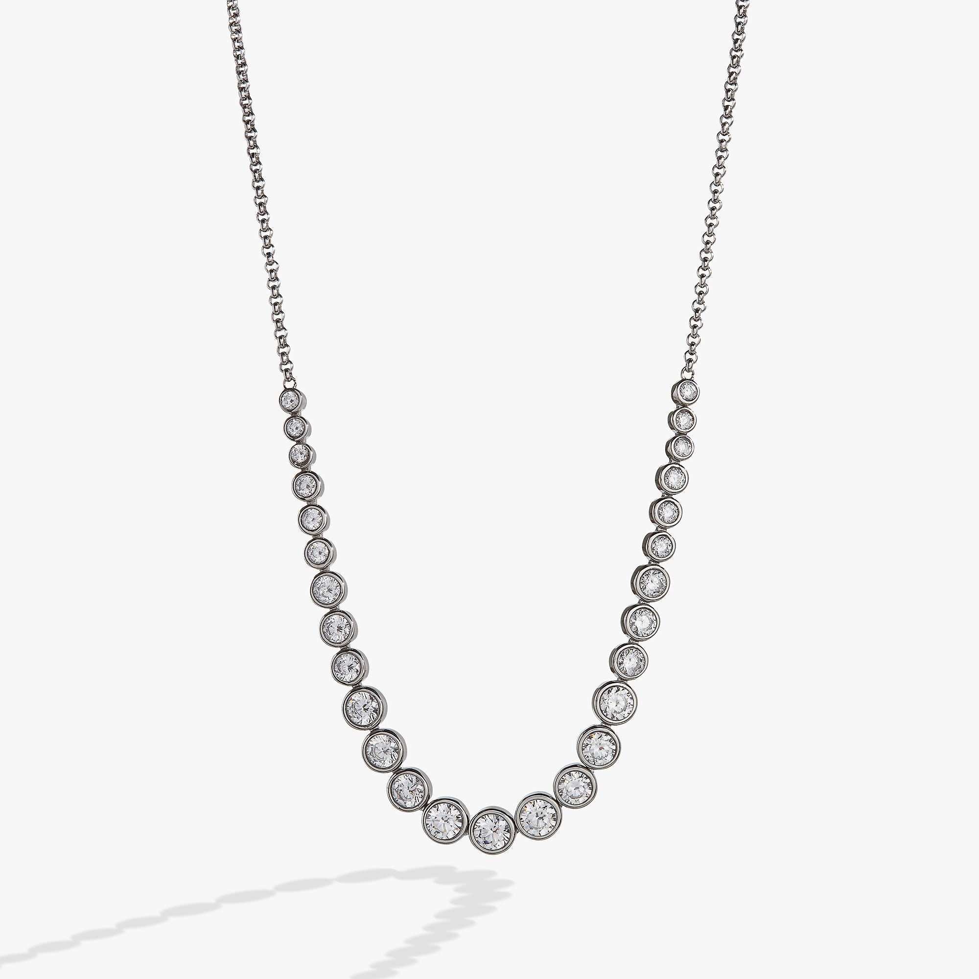 Crystal Tennis Necklace - Aaria Tees Aaria Tees