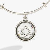 Star of David Crystal Charm Bangle - Aaria Tees Aaria Tees