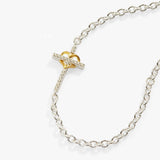 Cross And Heart Bracelet, Sterling Silver - Aaria Tees Aaria Tees