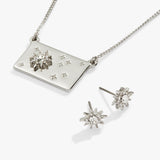 Starburst Charm Necklace and Stud Earring Gift Set - Aaria Tees Aaria Tees