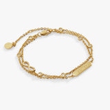 Sister Infinity Chain Double Strand Bracelet - Aaria Tees Aaria Tees
