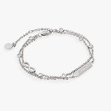 Sister Infinity Chain Double Strand Bracelet - Aaria Tees Aaria Tees