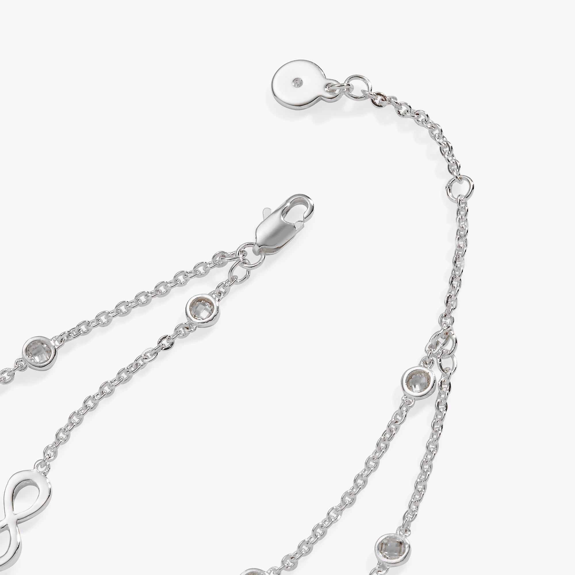 Sister Infinity Chain Double Strand Bracelet - Aaria Tees Aaria Tees