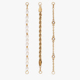 Crystal + Pearl Stranded™ Bracelet Set - Aaria Tees Aaria Tees