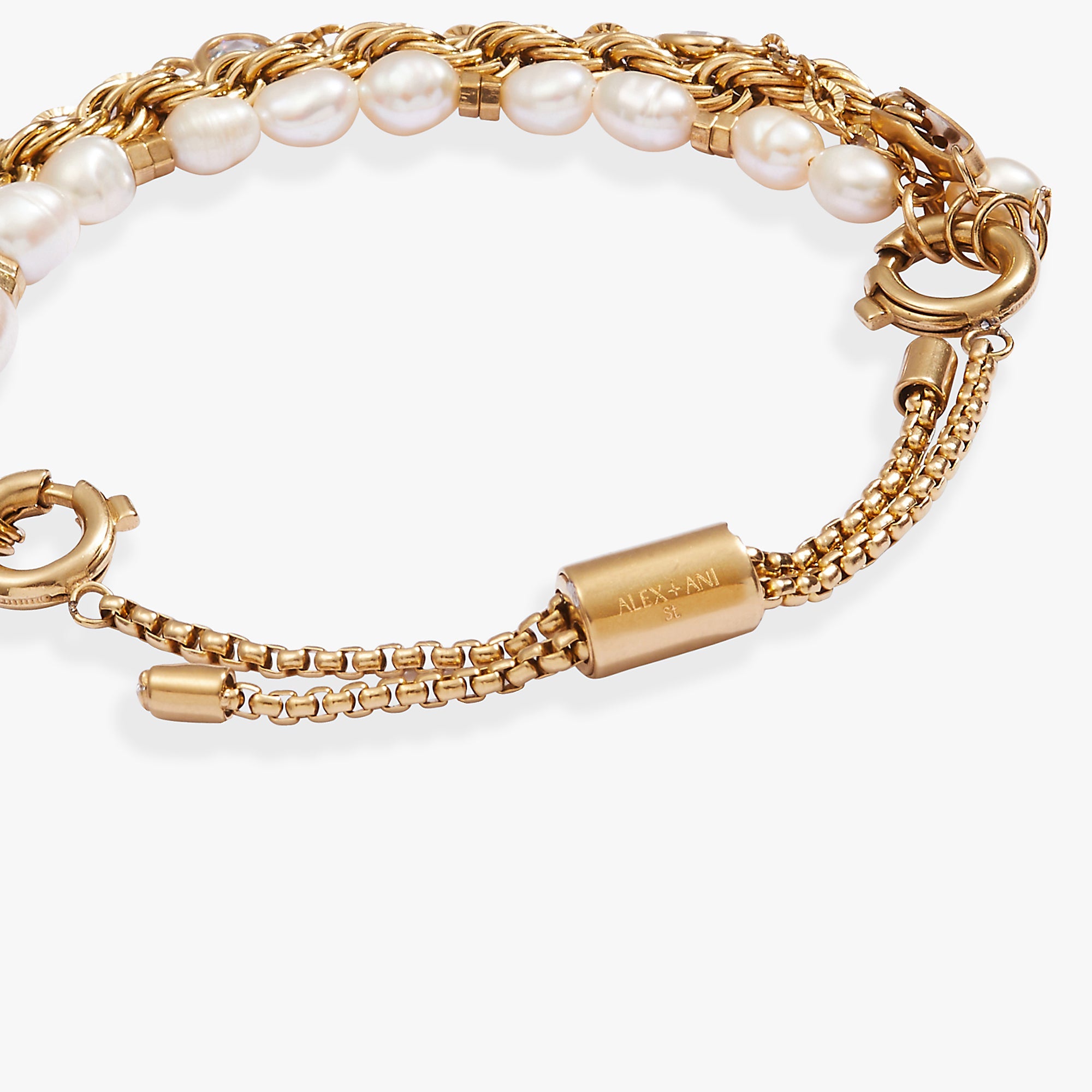 Crystal + Pearl Stranded™ Bracelet Set - Aaria Tees Aaria Tees