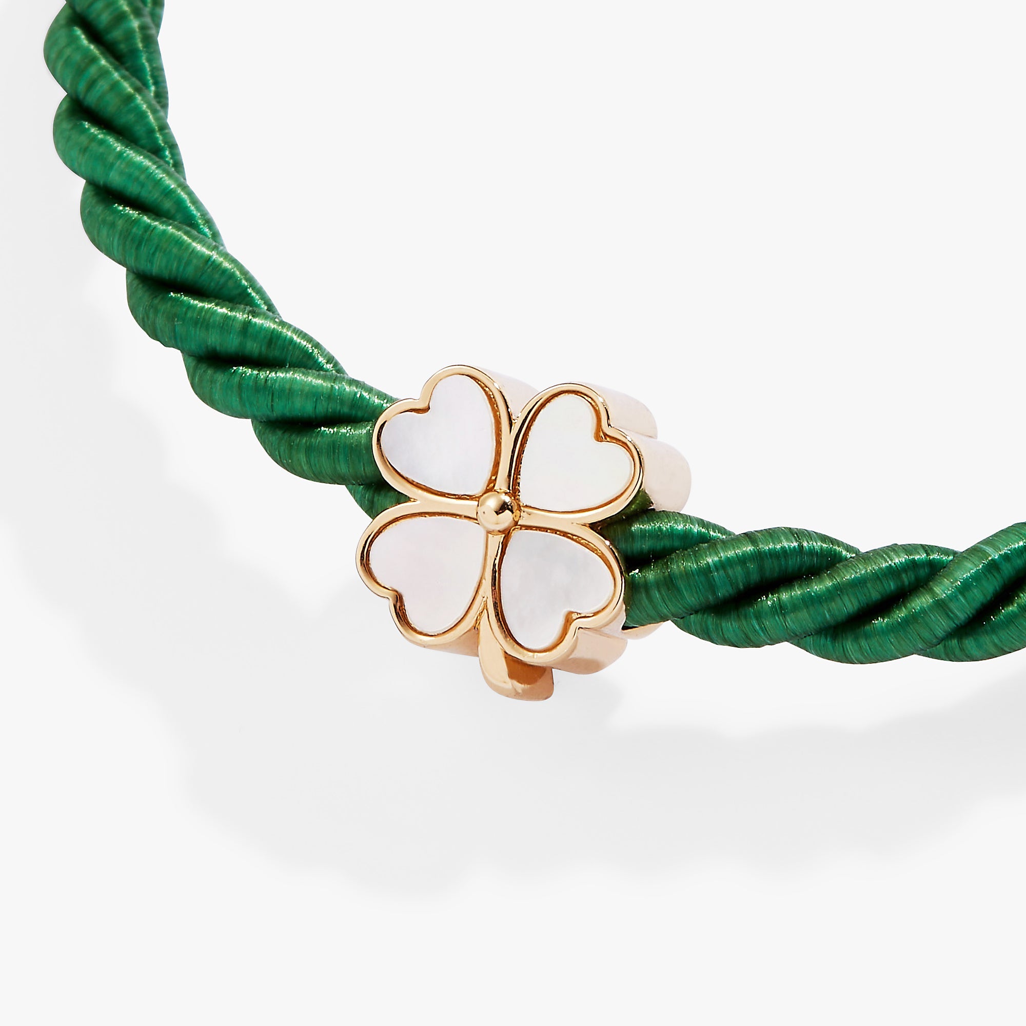 Four Leaf Clover Cord Bracelet - Aaria Tees Aaria Tees