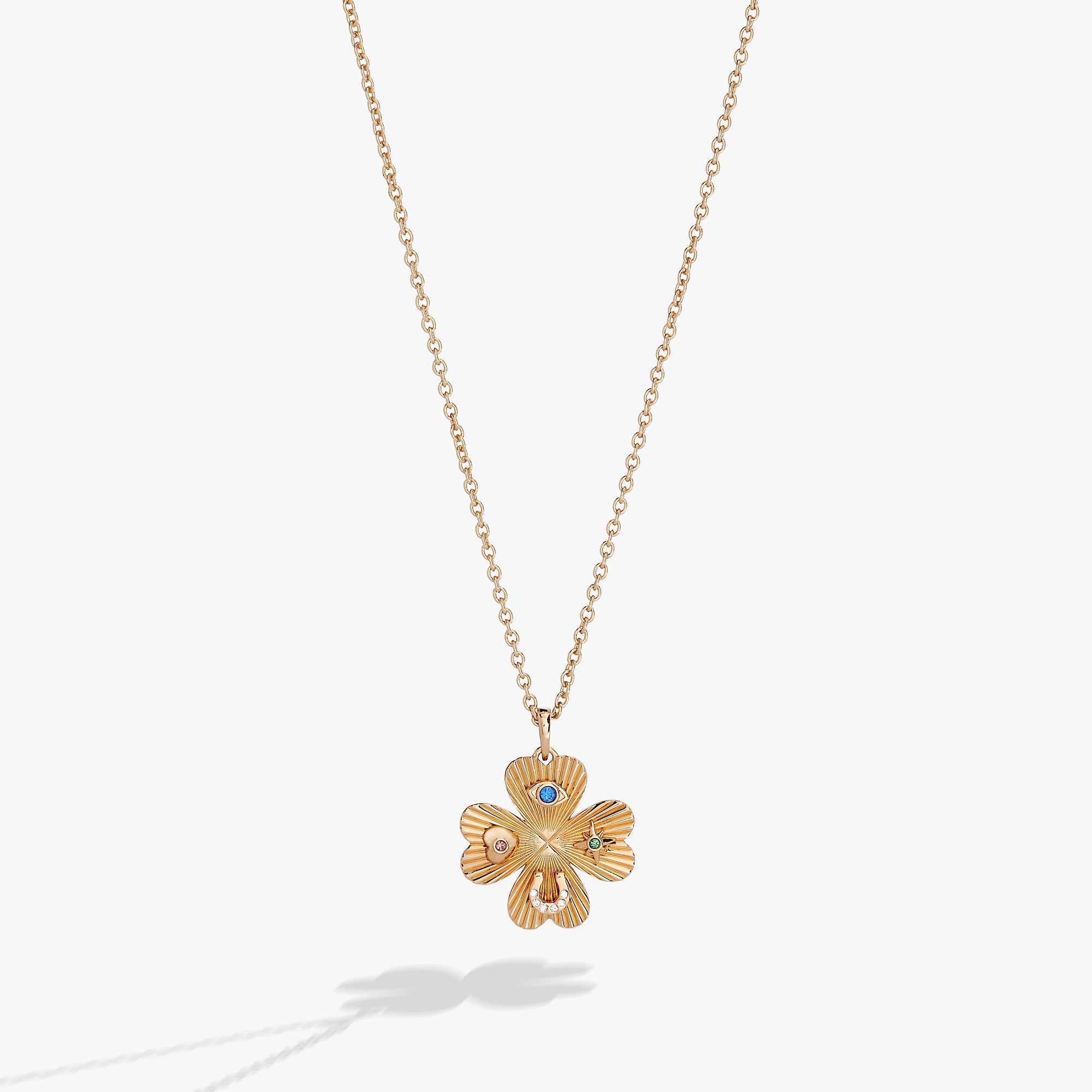 Lucky Four Leaf Clover Adjustable Necklace - Aaria Tees Aaria Tees