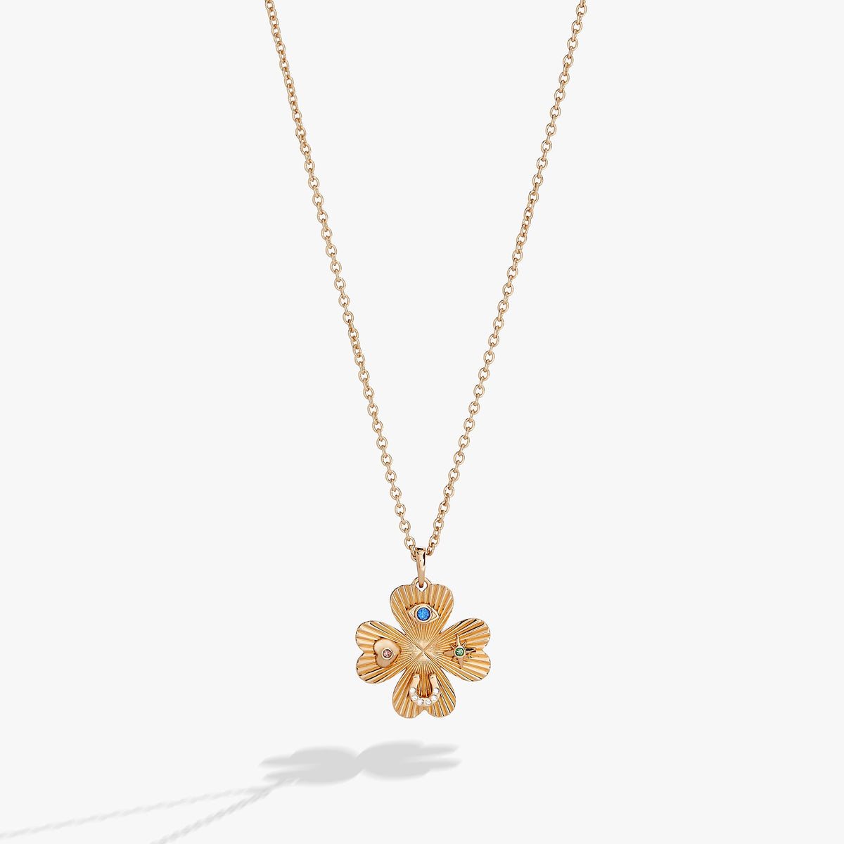 Lucky Four Leaf Clover Adjustable Necklace - Aaria Tees