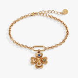 Lucky Four Leaf Clover Adjustable Bracelet - Aaria Tees Aaria Tees