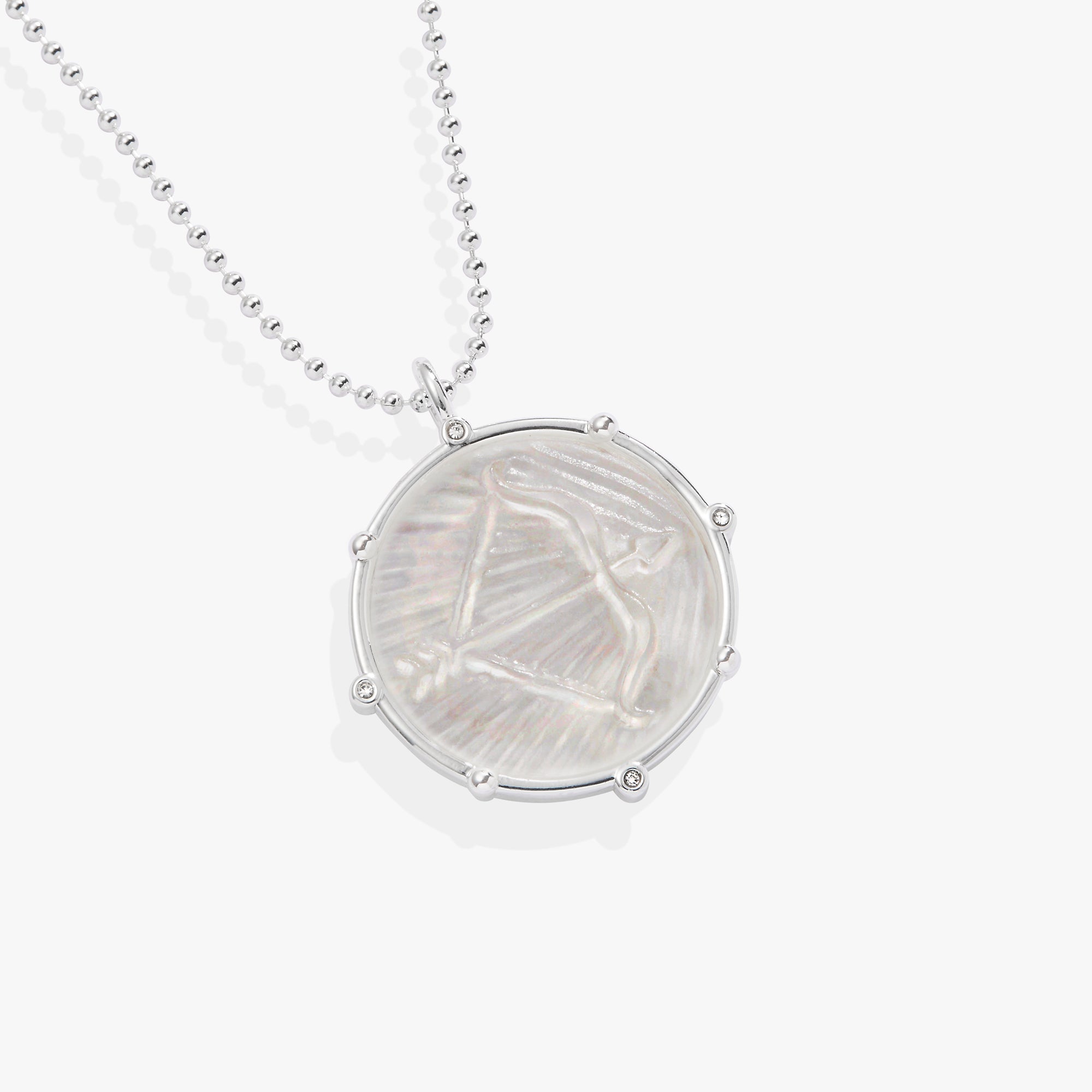 Sagittarius Zodiac Double-Sided Charm Necklace - Aaria Tees Aaria Tees