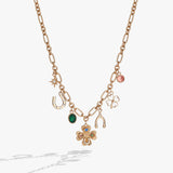 Lucky Four Leaf Clover Charm Necklace - Aaria Tees Aaria Tees