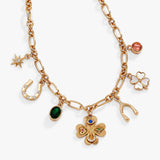 Lucky Four Leaf Clover Charm Necklace - Aaria Tees Aaria Tees