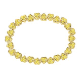 Stretchy Bezel Heart Bracelet Canary Aaria Tees