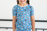 Freedom Cats (Short Sleeve PJ) - Aaria Tees Aaria Tees