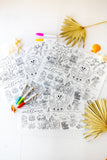 Coloring Mats Aaria Tees