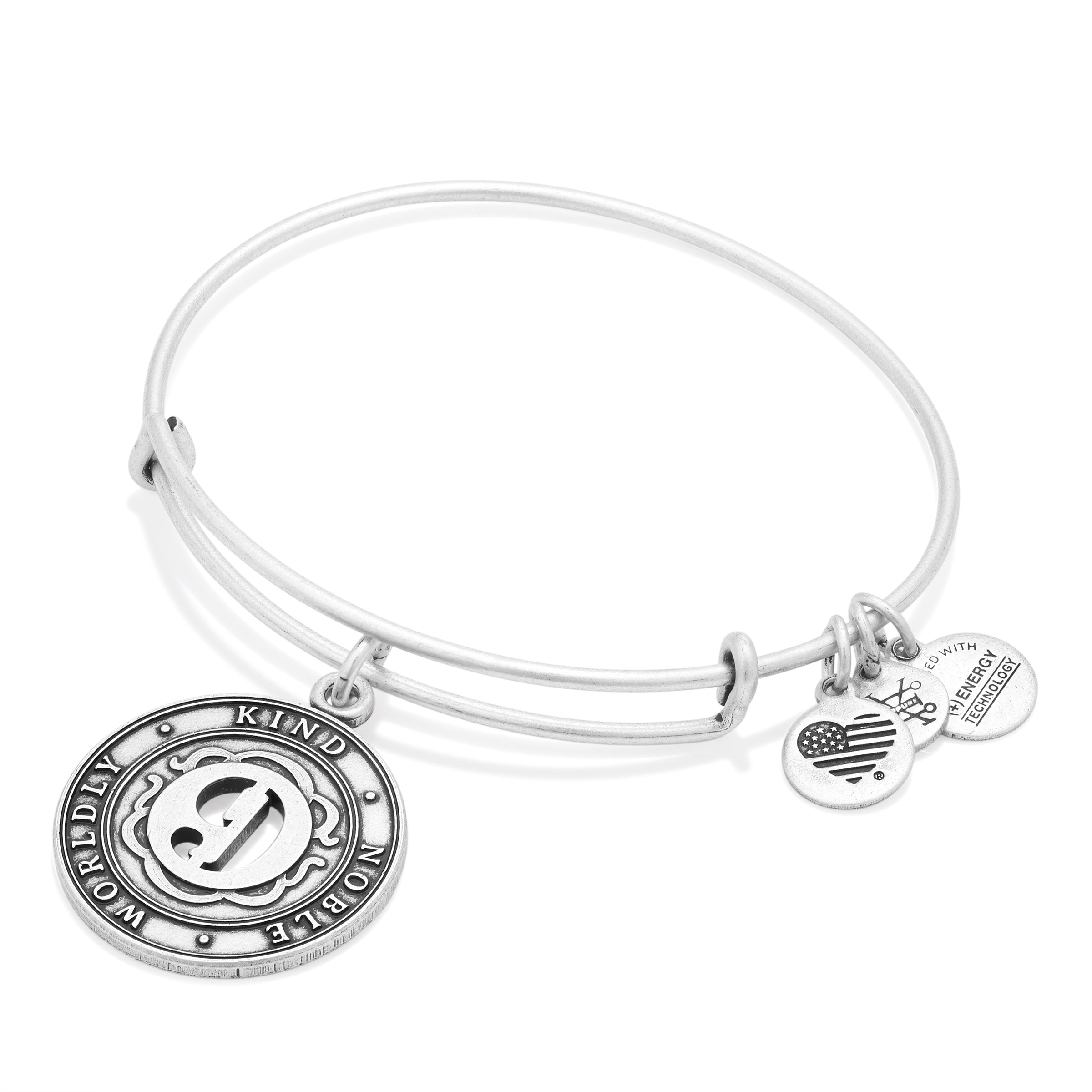 Number 9 Charm Bangle Bracelet | Worldly, Kind, and Noble - Aaria Tees Aaria Tees