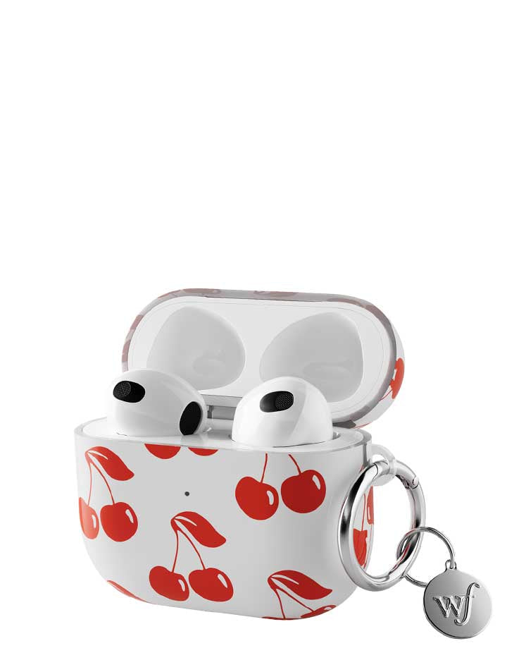 American Cherries AirPods Case - Aaria Tees Aaria Tees