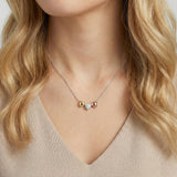Crystal Heart Slider Necklace - Aaria Tees Aaria Tees