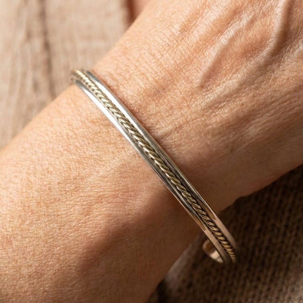Mixed Metals Stackable Bracelet - Aaria Tees