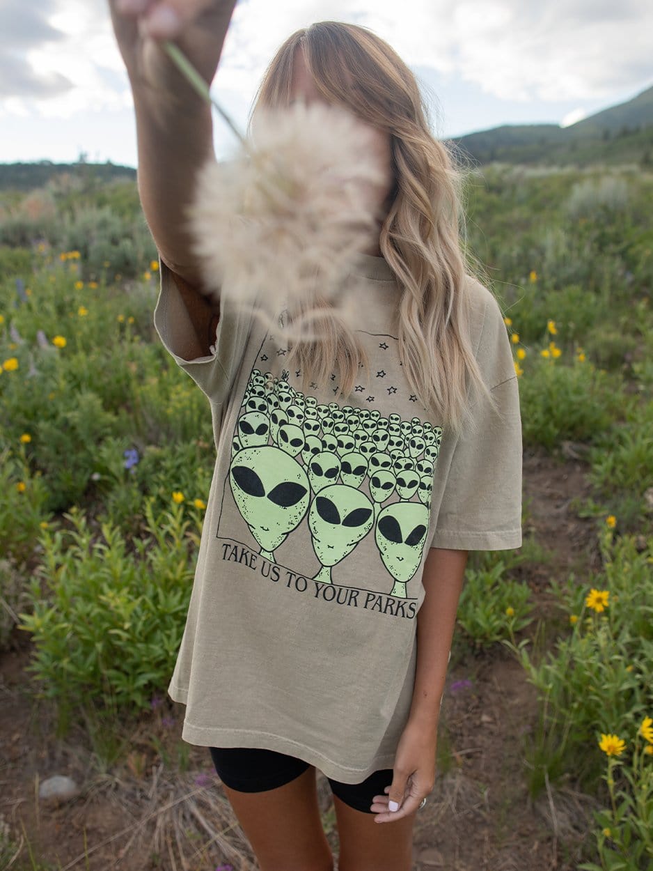 Alien Oversized Tee - Aaria Tees Aaria Tees