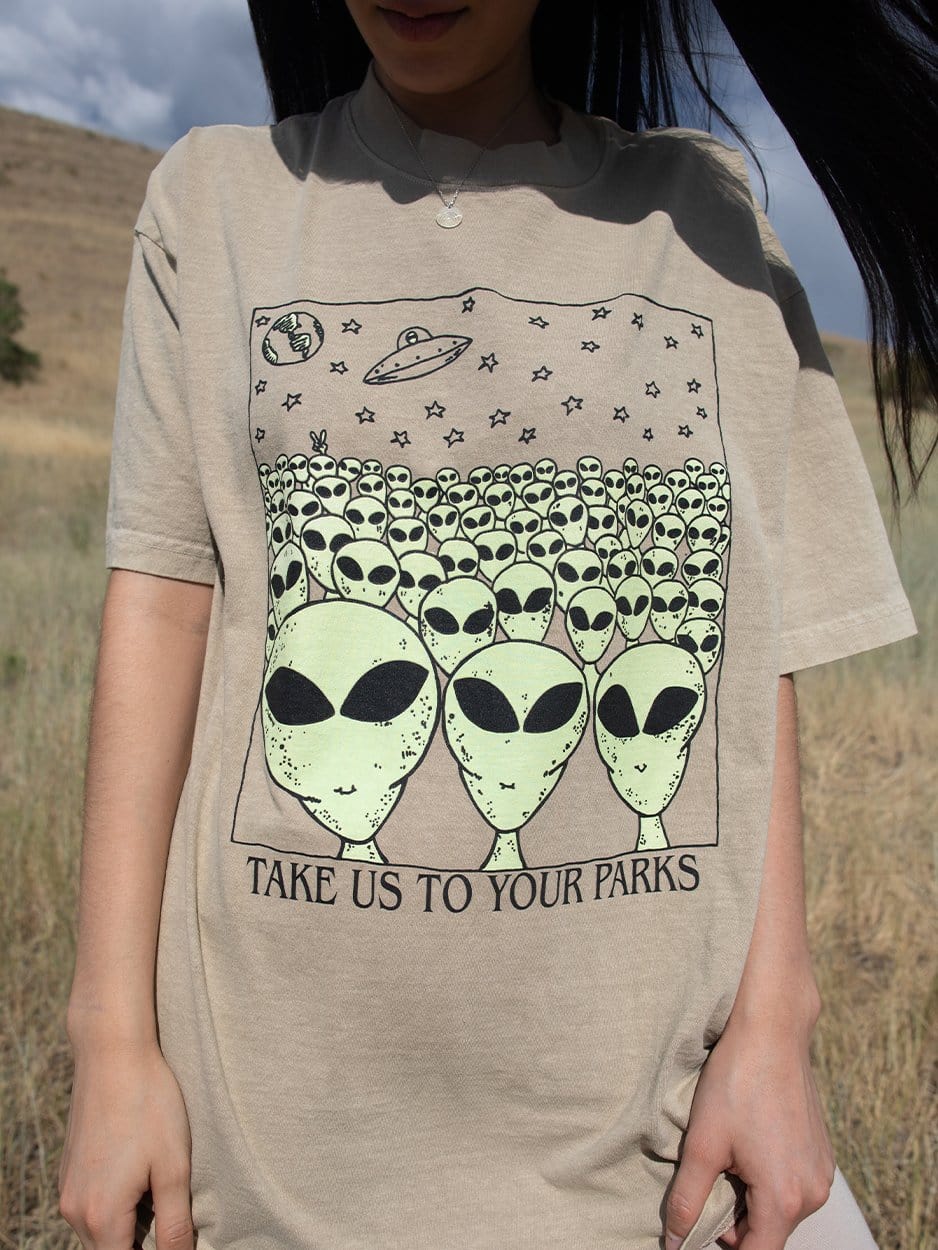 Alien Oversized Tee - Aaria Tees Aaria Tees