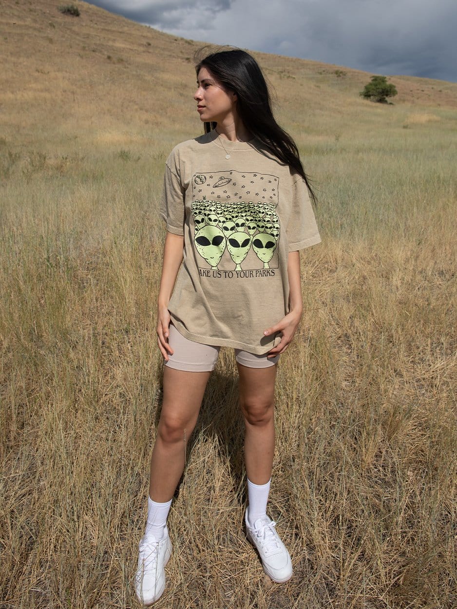 Alien Oversized Tee - Aaria Tees Aaria Tees