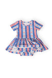All-American Girl S/S Twirl Bodysuit - Aaria Tees Aaria Tees