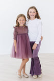 Amethyst Ribbed Velvet Bells - Aaria Tees Aaria Tees