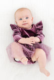 Amethyst Velvet Tutu Bodysuit - Aaria Tees Aaria Tees