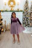 Amethyst Velvet Tutu Dress - Aaria Tees Aaria Tees