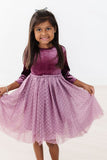 Amethyst Velvet Tutu Dress - Aaria Tees Aaria Tees