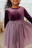 Amethyst Velvet Tutu Dress - Aaria Tees Aaria Tees
