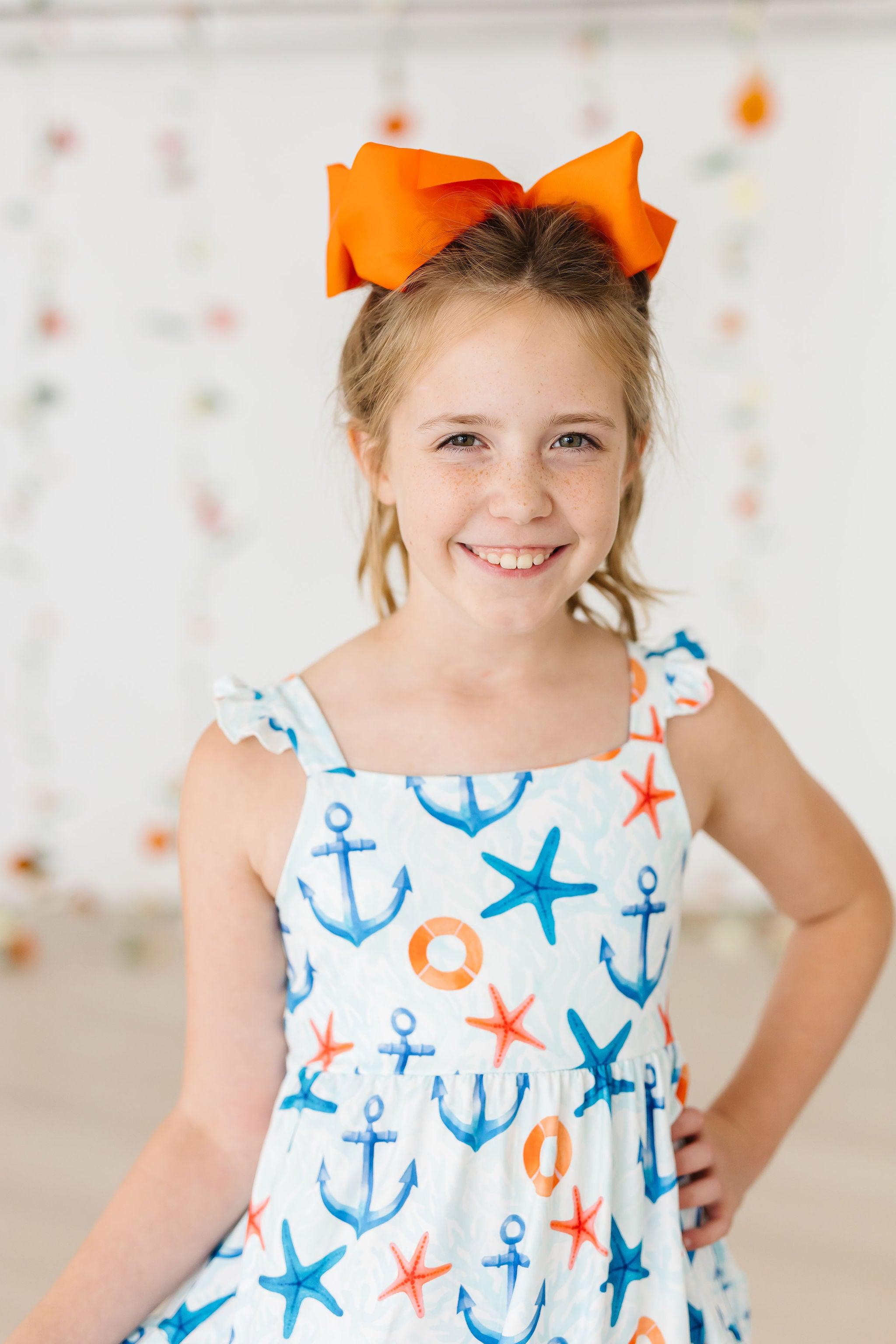 Anchors Away Ruffle Maxi Dress - Aaria Tees Aaria Tees