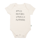 graphic bodysuit | apples hayrides smores - Aaria Tees Aaria Tees
