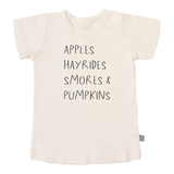 graphic tee | apples hayrides smores - Aaria Tees Aaria Tees