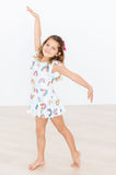 April Showers S/S Twirl Leotard - Aaria Tees Aaria Tees