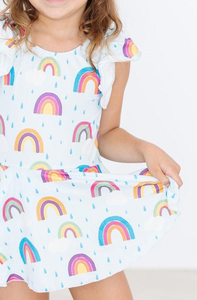 April Showers S/S Twirl Leotard - Aaria Tees Aaria Tees