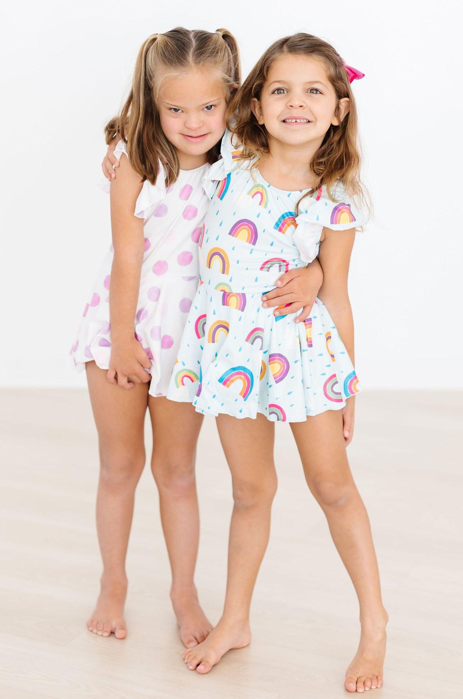 April Showers S/S Twirl Leotard - Aaria Tees Aaria Tees