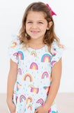 April Showers S/S Twirl Leotard - Aaria Tees Aaria Tees