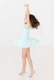 Aqua S/S Twirl Leotard - Aaria Tees Aaria Tees