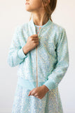 Aqua Sequin Jacket - Aaria Tees Aaria Tees