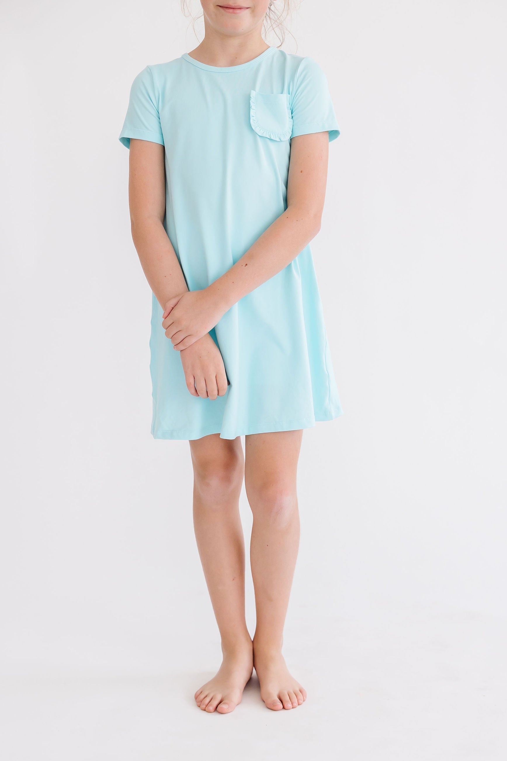 Aqua T-Shirt Dress - Aaria Tees Aaria Tees
