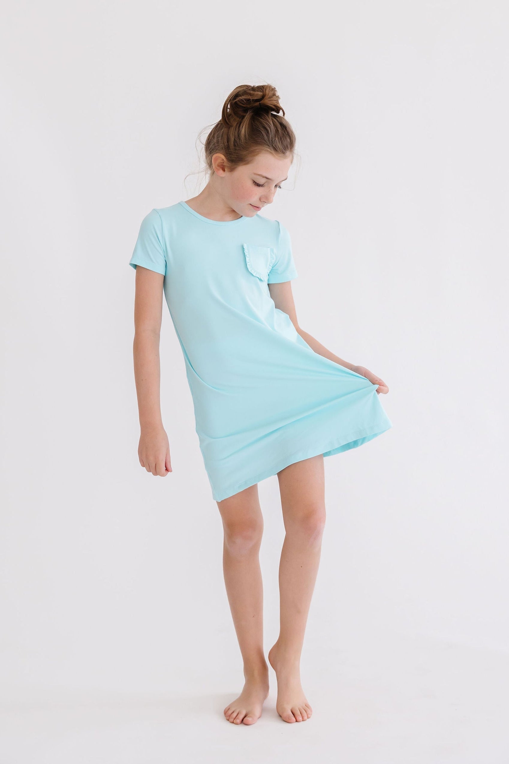Aqua T-Shirt Dress - Aaria Tees Aaria Tees