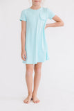 Aqua T-Shirt Dress - Aaria Tees Aaria Tees
